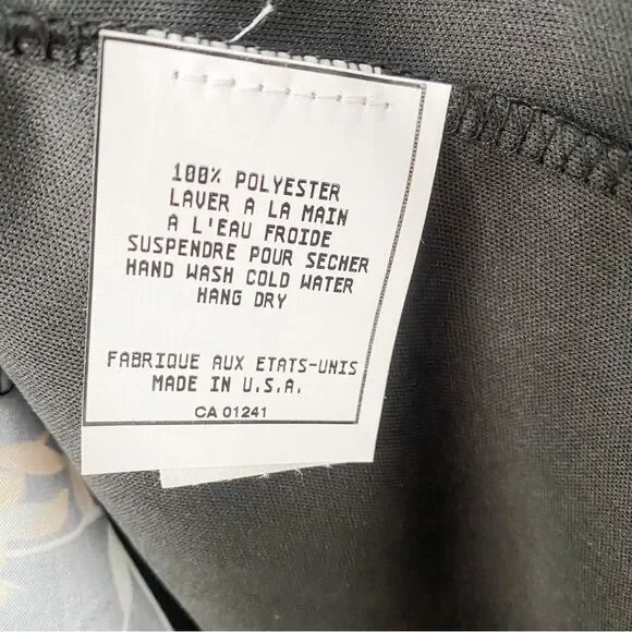 Liquidation Sale: Simons | Black Midi Slip Skirt with Pinkish Floral Print - Picture 6 of 6